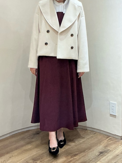 セール】2025秋冬新作 ミニシャギービックカラーコート（チェスター