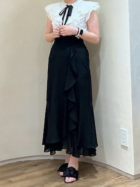 「MISCH MASCH（ミッシュマッシュ）のアイテム（スカート）」を使った、アトレ川崎店さん（レディース・155cm）の春コーディネート