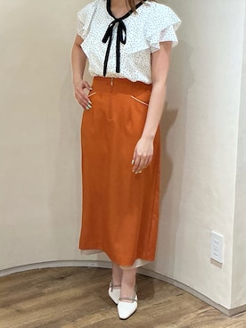 「MISCH MASCH（ミッシュマッシュ）のアイテム（スカート）」を使った、アトレ川崎店さん（レディース・155cm）の春コーディネート
