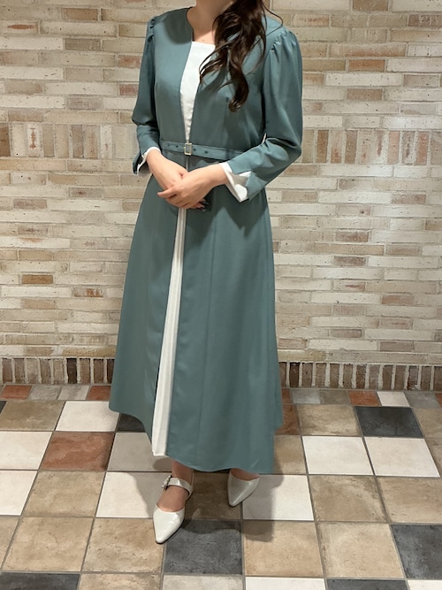 まつ セール】2025秋冬新作 フロントプリーツワンピース（ワンピース