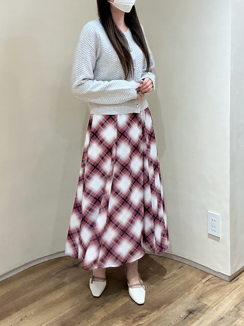 セール】2025秋冬新作 ツイード編みニットジャケット（ノーカラー