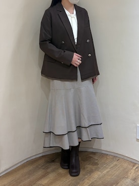 「MISCH MASCH（ミッシュマッシュ）のアイテム」を使った、アトレ川崎店さん（レディース・158cm）の秋コーディネート