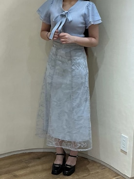「MISCH MASCH（ミッシュマッシュ）のアイテム（スカート）」を使った、アトレ川崎店さん（レディース・155cm）の春コーディネート
