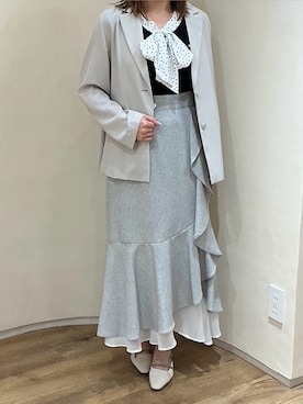 「MISCH MASCH（ミッシュマッシュ）のアイテム（スカート）」を使った、アトレ川崎店さん（レディース・155cm）の春コーディネート