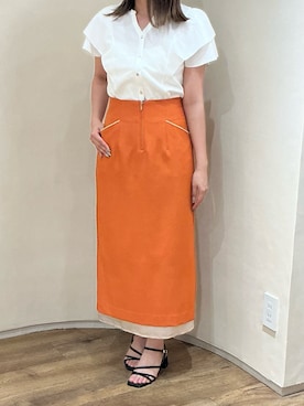 「お仕事コーデ」｜アトレ川崎店さん（レディース・155cm）の夏コーディネート