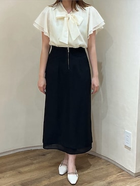 「MISCH MASCH（ミッシュマッシュ）のアイテム（スカート）」を使った、アトレ川崎店さん（レディース・155cm）の春コーディネート