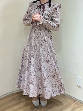 「アイテム（ワンピース/ドレス）」を使った、アトレ川崎店さん（レディース・158cm）の秋コーディネート