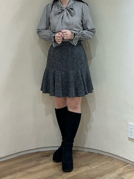 アトレ川崎店さん（レディース・158cm）の冬コーディネート