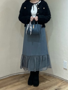 アトレ川崎店さん（レディース・158cm）の冬コーディネート