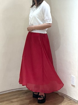 「MISCH MASCH（ミッシュマッシュ）のアイテム」を使った、アトレ川崎店さん（レディース・155cm）の夏コーディネート