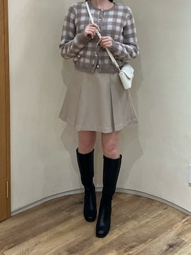 「ORiental TRaffic（オリエンタルトラフィック）のアイテム（ブーツ）」を使った、アトレ川崎店さん（レディース・158cm）の秋コーディネート
