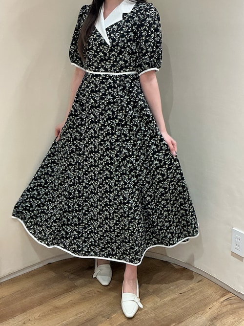 2026春夏新作 テーラーカラー花柄ワンピース（ワンピース）｜MISCH