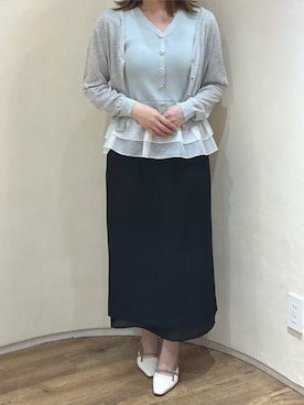 「MISCH MASCH（ミッシュマッシュ）のアイテム（スカート）」を使った、アトレ川崎店さん（レディース・155cm）の春コーディネート