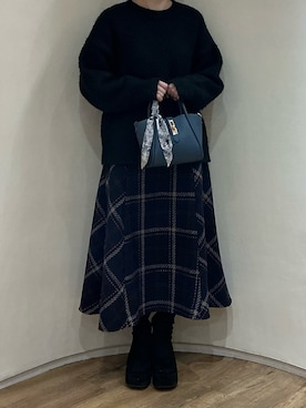 アトレ川崎店さん（レディース・158cm）の冬コーディネート