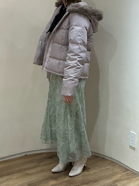 アトレ川崎店さん（レディース・158cm）の冬コーディネート
