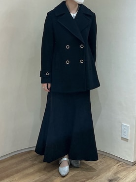 「アイテム（チェスターコート）」を使った、アトレ川崎店さん（レディース・158cm）の秋コーディネート