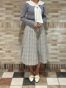 「ORiental TRaffic（オリエンタルトラフィック）のアイテム（パンプス）」を使った、アトレ川崎店さん（レディース・158cm）の秋コーディネート