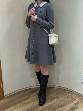 「MISCH MASCH（ミッシュマッシュ）のアイテム」を使った、アトレ川崎店さん（レディース・158cm）の冬コーディネート