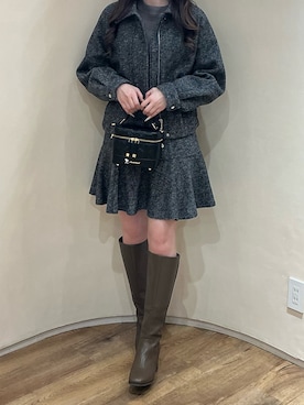 「ORiental TRaffic（オリエンタルトラフィック）のアイテム（ブーツ）」を使った、アトレ川崎店さん（レディース・158cm）の秋コーディネート
