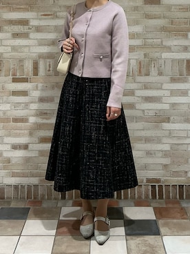 「アイテム（ノーカラージャケット）」を使った、アトレ川崎店さん（レディース・158cm）の秋コーディネート