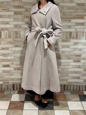 「アイテム（チェスターコート）」を使った、アトレ川崎店さん（レディース・158cm）の秋コーディネート