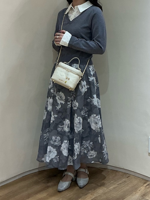 スカート misha&puff flower jacquard skirt misha & puff Flower Jacquard Skirt 7-8y misha and puff flower