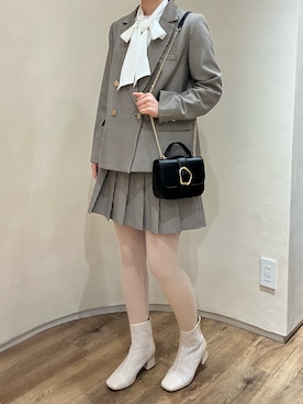 「アイテム（ジャケット/アウター）」を使った、アトレ川崎店さん（レディース・162cm）の秋コーディネート