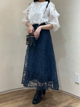 「食事会」｜アトレ川崎店さん（レディース・158cm）の春コーディネート