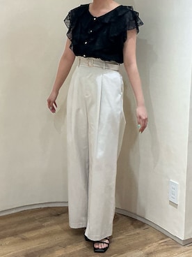 「MISCH MASCH（ミッシュマッシュ）のアイテム（トップス）」を使った、アトレ川崎店さん（レディース・155cm）の春コーディネート