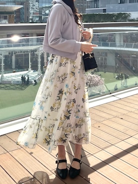 「ORiental TRaffic（オリエンタルトラフィック）のアイテム」を使った、アトレ川崎店さん（レディース・155cm）の春コーディネート