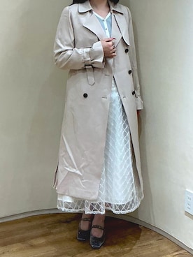 「トレンチ」｜アトレ川崎店さん（レディース・160cm）の春コーディネート