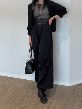 「アイテム（キャミソール）」を使った、minneyu0さん（レディース・168cm）の夏コーディネート