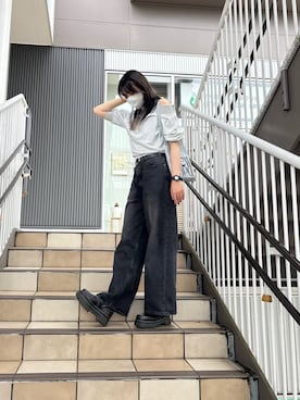 「アイテム（スウェット）」を使った、minneyu0さん（レディース・168cm）の夏コーディネート