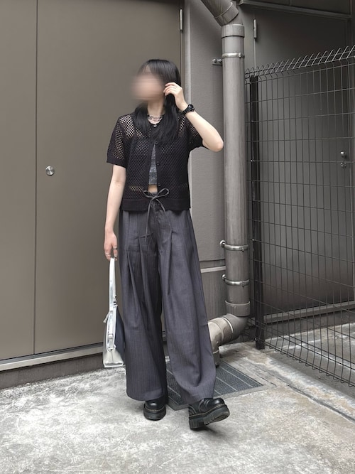 COLONY 2139 スラックス ランダムヘリンボーン2タックワイド