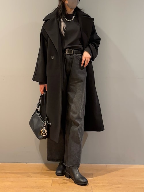 セール】テックウールラグランスリーブロングコート（チェスターコート