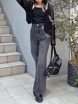 「アイテム（キャミソール）」を使った、minneyu0さん（レディース・168cm）の夏コーディネート