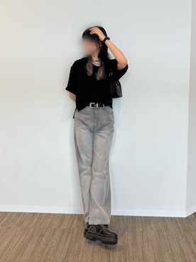 「ストレートデニム」｜minneyu0さん（レディース・168cm）の夏コーディネート