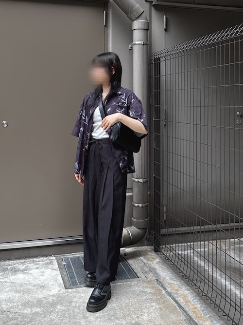 90s VINTAGE ヘリンボーン 2タックワイドスラックス