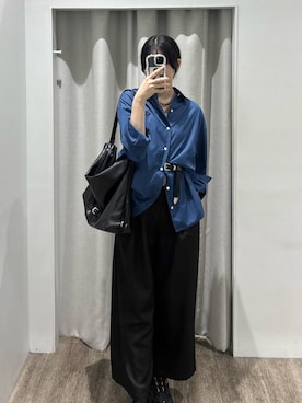 「スラックスパンツ」｜minneyu0さん（レディース・168cm）の秋コーディネート