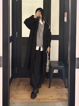 「スラックスパンツ」｜minneyu0さん（レディース・168cm）の秋コーディネート