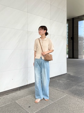 「アイテム（ショルダーバッグ）」を使った、yuukaさん（レディース・166cm）の夏コーディネート