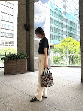 「アイテム（バッグ）」を使った、yuukaさん（レディース・166cm）の夏コーディネート