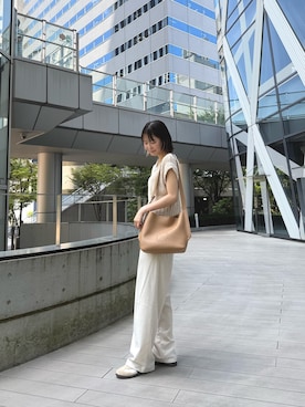 「アイテム（バッグ）」を使った、yuukaさん（レディース・166cm）の夏コーディネート