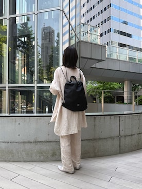 「アイテム（バックパック/リュック）」を使った、yuukaさん（レディース・166cm）の夏コーディネート