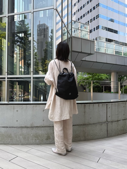 【さーさま専用】イアクッチ　アーゴ　ナップサック イアクッチ IACUCCI アーゴ ナップサック NYLON/CERVO （black