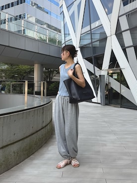 「アイテム（バッグ）」を使った、yuukaさん（レディース・166cm）の夏コーディネート