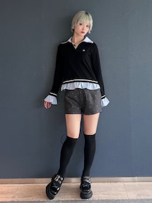 【美品】完売カラー jouetie レイヤードポロニット レイヤードポロニット（ニット/セーター）｜jouetie（ジュエティ）の