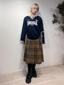 ウールライクプリーツミドルスカート｜ジュエティ（jouetie）公式通販