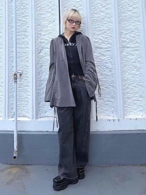 ギャザーリボンジャケットミニワンピース【セットアップ対応】 春服