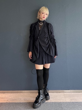 「jouetie（ジュエティ）のマルチカラビナチェーンネックレス（ネックレス）」を使った、AMANEさん（レディース・163cm）の夏コーディネート